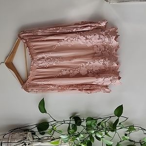 Marled off the shoulder blouse